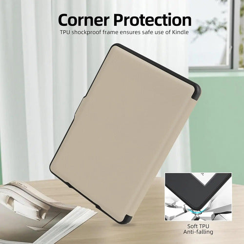 Funda Morock Para Kindle Paperwhite 6 Marrón Claro