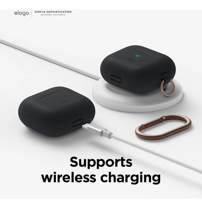 Funda De Silicona Elago Para AirPods 3ra Generación, Negra Negro