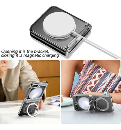 Funda Magnética Samsung Galaxy Z Flip 7 Fe Transparente