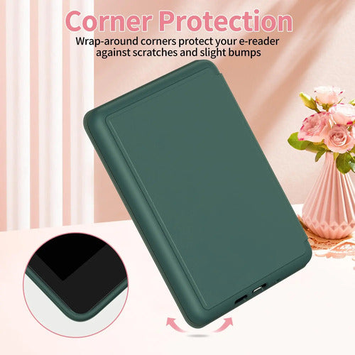 Funda Para Kindle 6 Pulgadas 2024 Y 2022 (11 Gen) Verde Musgo