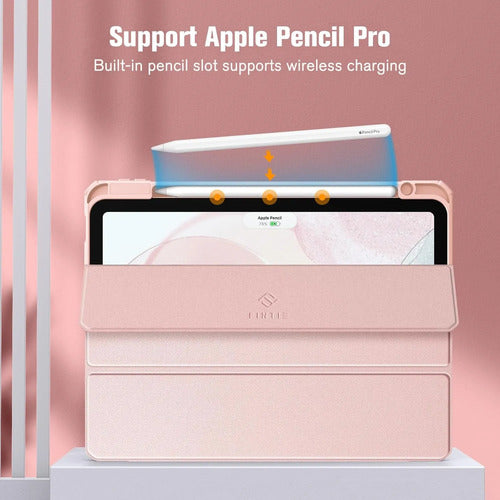 Funda Hybrid Slim Para iPad Air 11' M3/m2, 5ta/4ta. Rosa