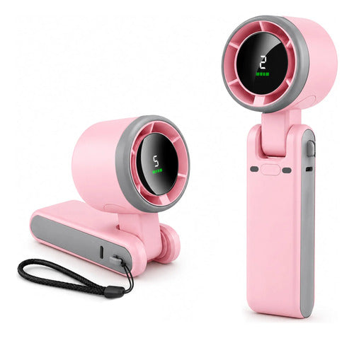 Ventilador De Mano Recargable Econour Rosa