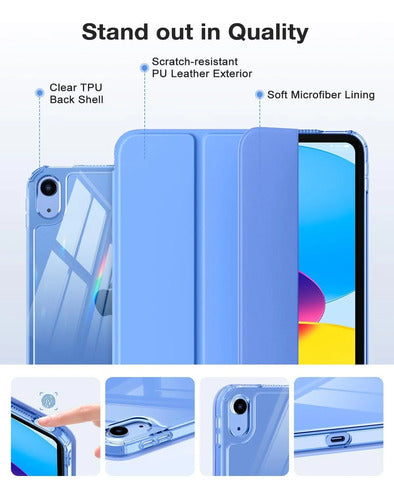 Funda Moko Para iPad Generación 2025 Y 2022 Azul Oscuro