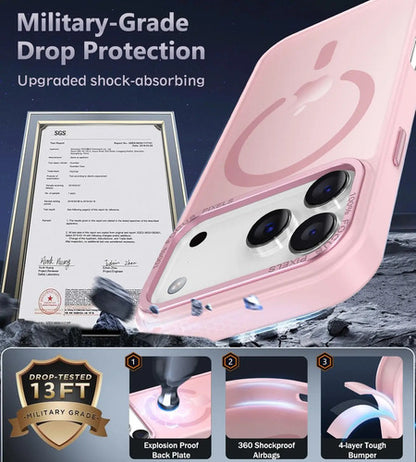 Funda Para iPhone 17 Pro Magnetica Rosa Claro