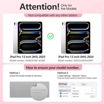 Funda iPad Pro Trasera Translúcida Con Soporte Tríptico Rosa