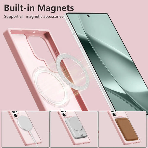 Funda Magnética Para Samsung Galaxy S23 Ultra Rosa