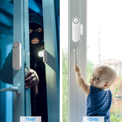 Alarma Inalámbrica Para Puerta/ventana Con Control Remoto Blanco