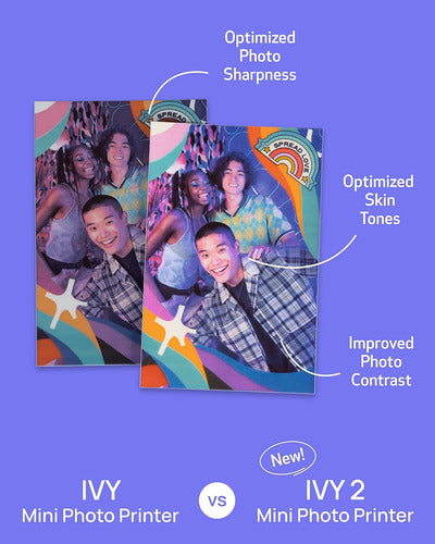 Impresora De Fotos Mini Canon Ivy 2, Compatible Con Ios Y... Blanco