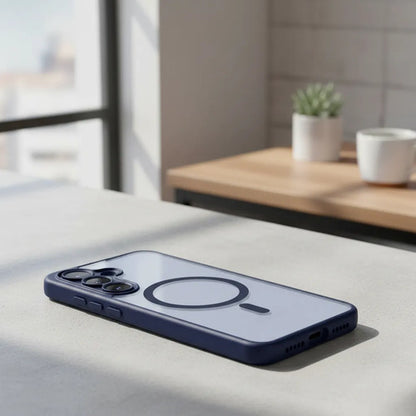 Funda Magnética Para Samsung Galaxy S25 Fe Azul Marino