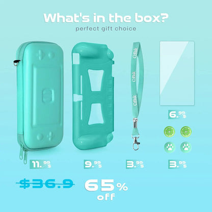 Pack De Protección Y Organización Para Nintendo Switch Verde