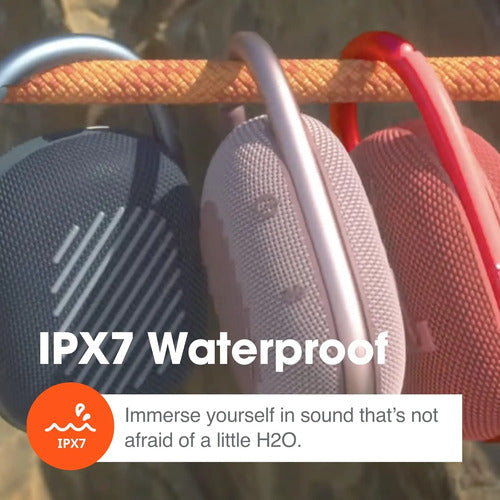 Jbl Clip 4: Parlante Bluetooth Ultracompacto E Impermeable Blanco