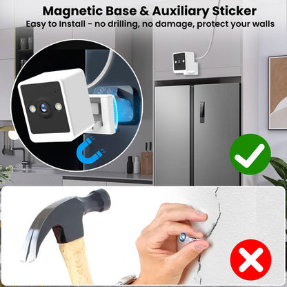 Cámara Seguridad 2k Ultra Hd Con Visión Nocturna Y Audio Blanco