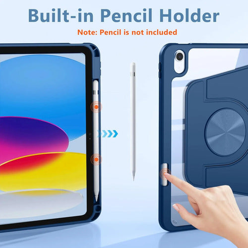 Funda Giratoria Para iPad Azul