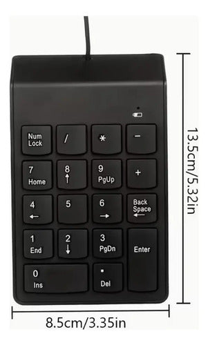 Teclado Numerico Usb Portátil Mini  Para Laptop