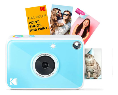 Cámara Digital Kodak Printomatic+ Instant Print 10mp Rosa Azul