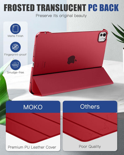 Funda Para iPad Pro 11'' 2024 (5ta Gen) Roja Rojo