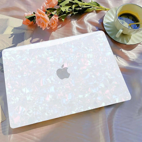 Funda Brillante Para Macbook Air 13' Perla Brillante