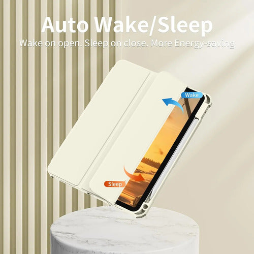 Funda Para iPad (a16) De 2022 Y 2025 11' Y 10.9' Crema