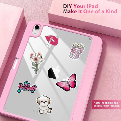 Funda Para iPad A16, 11va Gen 11'' 2025 Y 10ma Gen 10.9'' Rosa Claro
