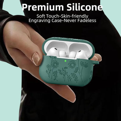 Funda Para AirPods Pro 3 De Silicona Verde Oscuro