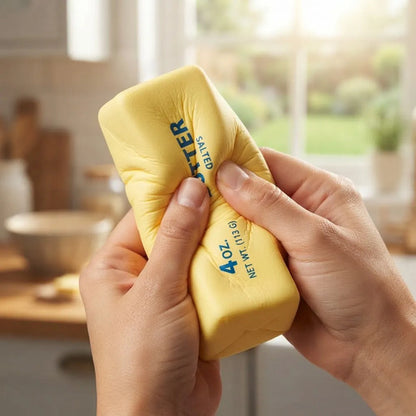 Juguete Antiestrés Squishy Manteca Amarillo