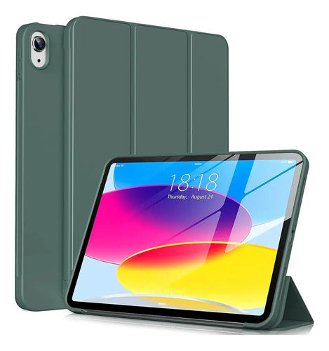 Funda Para iPad A16 10 (10.9 ) Y 11 Gen (2022-2025) Verde Musgo