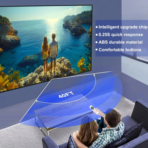Control Remoto De Voz Para Onn Android Tv Fhd 4k Uhd Negro