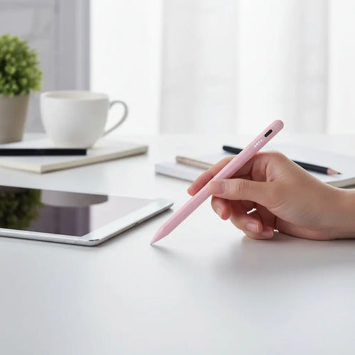 Lapiz Universal Para iPad Y Tablets Rosa Pastel