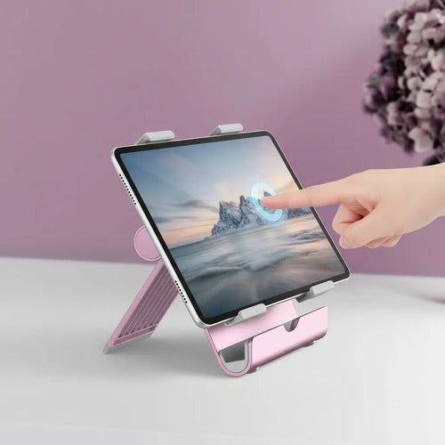 Soporte Ajustable Para Tablet Jetech Oro Rosa