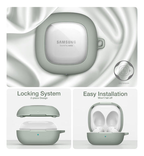Funda Protectora Para Samsung Galaxy Buds, Verde Verde Oscuro