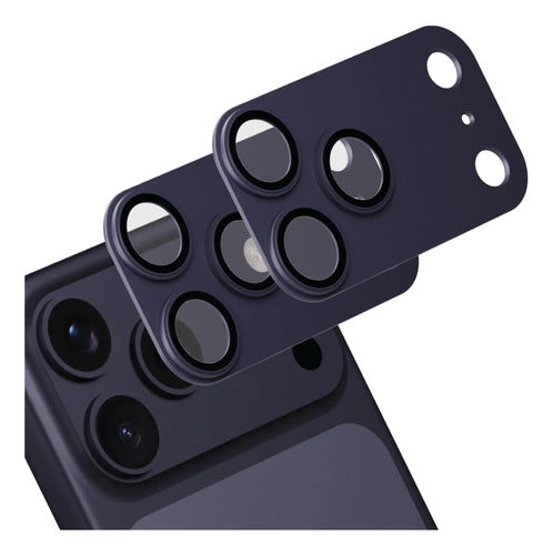 Protector De Camara Para iPhone 17 Pro Azul Oscuro