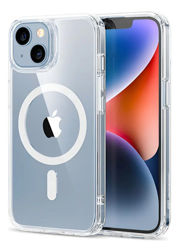 Funda Para iPhone 14/13 Clásica Magnética Blanca Claro Nombre Del Diseño