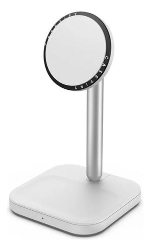 Soporte De Carga Doble Casetify Powerthru En Blanco