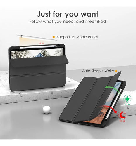 Funda Para iPad (a16) De 2022 Y 2025 11' Y 10.9' Negro