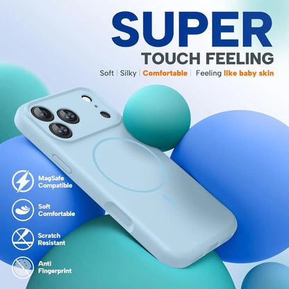 Funda Magnética Miracase Para iPhone 17 Pro Max Azul Acero