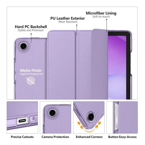 Funda Para Samsung Galaxy Tab A11 Plus/a9 Plus 11 Lila