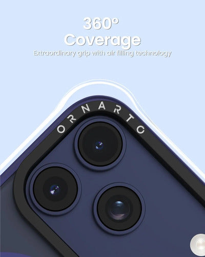 Funda Ornarto Air Para iPhone Pro Max Azul Marino