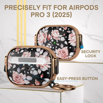 Estuche Funda Para AirPods Pro 3ra Gen Con Llavero Rosa Chicle