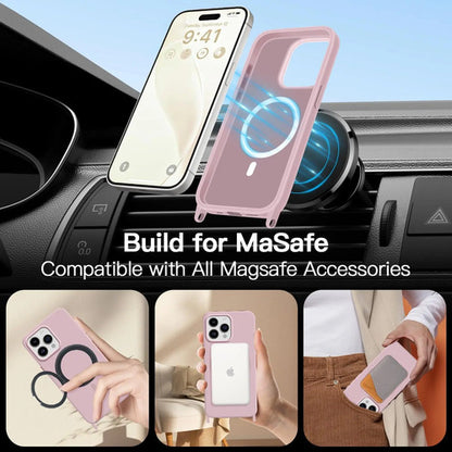 Funda Para iPhone 17 Pro Con Correa Ajustable Rosa