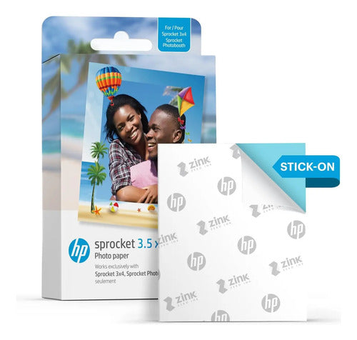 Papel Fotográfico Adhesivo Hp Sprocket Zink Blanco