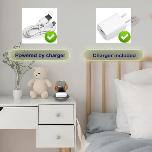 Duo-charger Compatible Con Apple Watch Y AirPods 4/3/2/pro Color