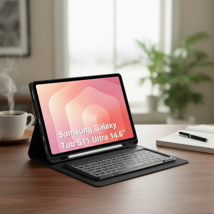 Funda Con Teclado Para Samsung Tab S11 Ultra Negro