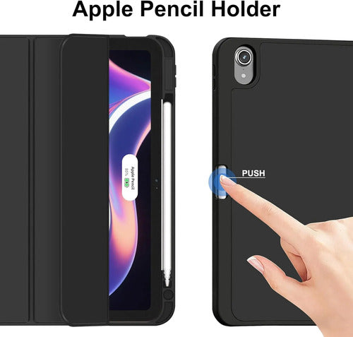 Funda Para iPad A16 / 11 Generacion Con Soporte Para Lápiz Negro