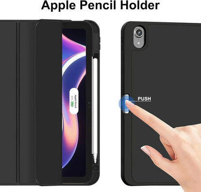 Funda Para iPad A16 / 11 Generacion Con Soporte Para Lápiz Negro