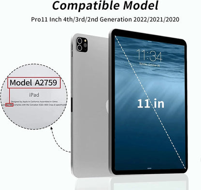 Funda Para iPad Pro 11 Pulgadas Con Soporte Para Lápiz Verde Claro