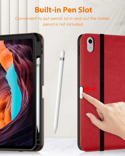 Funda Para iPad 11th Gen 11  2025 Y 10th Gen 10.9 Rojo