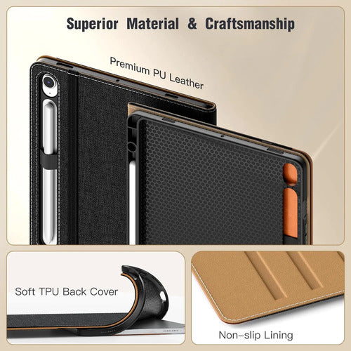 Funda Para Samsung Galaxy Tab S10 Lite/s10 Fe/s9 Fe/... Negro
