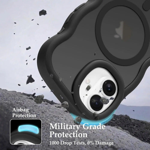 Funda Nzenguer Para iPhone Con Correa Negro