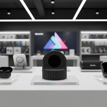 Soporte De Carga De Silicona Para Apple Watch Negro