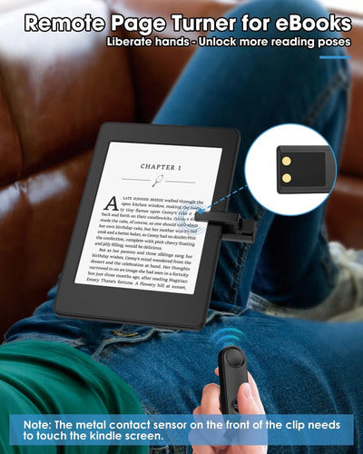 Girador De Páginas Con Control Remoto Para Kindle Paperwhite Negro